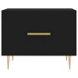 vidaXL Tavolino da Salotto Nero 50x50x40 cm in Legno Multistrato