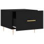vidaXL Tavolino da Salotto Nero 50x50x40 cm in Legno Multistrato
