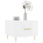 vidaXL Tavolino da Salotto Bianco Lucido 50x50x40 cm Legno Multistrato