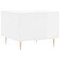 vidaXL Tavolino da Salotto Bianco Lucido 50x50x40 cm Legno Multistrato