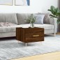 vidaXL Tavolino da Salotto Rovere Marrone 50x50x40cm Legno Multistrato