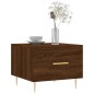 vidaXL Tavolino da Salotto Rovere Marrone 50x50x40cm Legno Multistrato