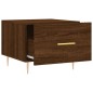 vidaXL Tavolino da Salotto Rovere Marrone 50x50x40cm Legno Multistrato