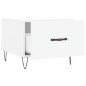 vidaXL Tavolino da Salotto Bianco 50x50x40 cm in Legno Multistrato