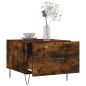 vidaXL Tavolino da Salotto Rovere Fumo 50x50x40 cm Legno Multistrato