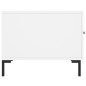 vidaXL Tavolino da Salotto Bianco 50x50x40 cm in Legno Multistrato