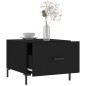 vidaXL Tavolino da Salotto Nero 50x50x40 cm in Legno Multistrato