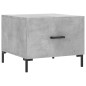 vidaXL Tavolino Salotto Grigio Cemento 50x50x40 cm Legno Multistrato