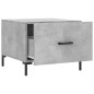 vidaXL Tavolino Salotto Grigio Cemento 50x50x40 cm Legno Multistrato