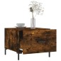 vidaXL Tavolino da Salotto Rovere Fumo 50x50x40 cm Legno Multistrato