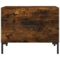 vidaXL Tavolino da Salotto Rovere Fumo 50x50x40 cm Legno Multistrato