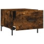 vidaXL Tavolino da Salotto Rovere Fumo 50x50x40 cm Legno Multistrato