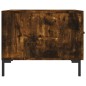 vidaXL Tavolino da Salotto Rovere Fumo 50x50x40 cm Legno Multistrato