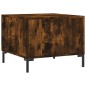 vidaXL Tavolino da Salotto Rovere Fumo 50x50x40 cm Legno Multistrato
