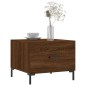 vidaXL Tavolino da Salotto Rovere Marrone 50x50x40cm Legno Multistrato
