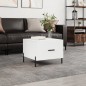 vidaXL Tavolino da Salotto Bianco 50x50x40 cm in Legno Multistrato