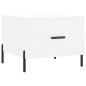 vidaXL Tavolino da Salotto Bianco 50x50x40 cm in Legno Multistrato
