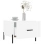 vidaXL Tavolino da Salotto Bianco 50x50x40 cm in Legno Multistrato