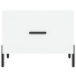 vidaXL Tavolino da Salotto Bianco 50x50x40 cm in Legno Multistrato