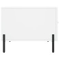 vidaXL Tavolino da Salotto Bianco 50x50x40 cm in Legno Multistrato