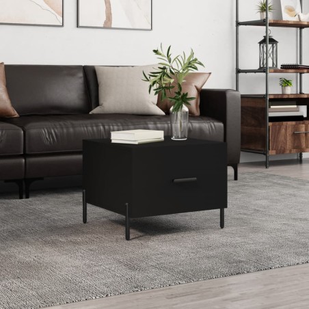 vidaXL Tavolino da Salotto Nero 50x50x40 cm in Legno Multistrato