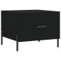 vidaXL Tavolino da Salotto Nero 50x50x40 cm in Legno Multistrato