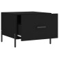 vidaXL Tavolino da Salotto Nero 50x50x40 cm in Legno Multistrato