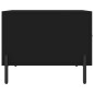 vidaXL Tavolino da Salotto Nero 50x50x40 cm in Legno Multistrato