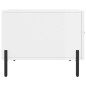 vidaXL Tavolino da Salotto Bianco Lucido 50x50x40 cm Legno Multistrato