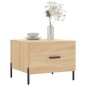 vidaXL Tavolino da Salotto Rovere Sonoma 50x50x40 cm Legno Multistrato