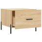 vidaXL Tavolino da Salotto Rovere Sonoma 50x50x40 cm Legno Multistrato