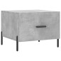 vidaXL Tavolino Salotto Grigio Cemento 50x50x40 cm Legno Multistrato