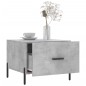 vidaXL Tavolino Salotto Grigio Cemento 50x50x40 cm Legno Multistrato