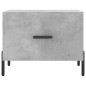 vidaXL Tavolino Salotto Grigio Cemento 50x50x40 cm Legno Multistrato