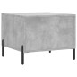 vidaXL Tavolino Salotto Grigio Cemento 50x50x40 cm Legno Multistrato