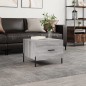 vidaXL Tavolino da Salotto Grigio Sonoma 50x50x40 cm Legno Multistrato
