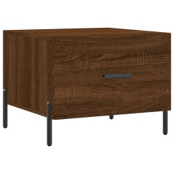vidaXL Tavolino da Salotto Rovere Marrone 50x50x40cm Legno Multistrato