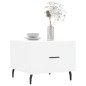 vidaXL Tavolino da Salotto Bianco 50x50x40 cm in Legno Multistrato