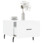 vidaXL Tavolino da Salotto Bianco 50x50x40 cm in Legno Multistrato