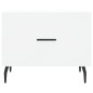 vidaXL Tavolino da Salotto Bianco 50x50x40 cm in Legno Multistrato
