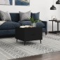 vidaXL Tavolino da Salotto Nero 50x50x40 cm in Legno Multistrato
