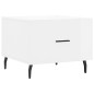 vidaXL Tavolino da Salotto Bianco Lucido 50x50x40 cm Legno Multistrato