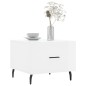 vidaXL Tavolino da Salotto Bianco Lucido 50x50x40 cm Legno Multistrato