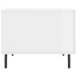 vidaXL Tavolino da Salotto Bianco Lucido 50x50x40 cm Legno Multistrato