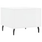 vidaXL Tavolino da Salotto Bianco Lucido 50x50x40 cm Legno Multistrato