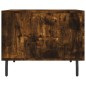 vidaXL Tavolino da Salotto Rovere Fumo 50x50x40 cm Legno Multistrato