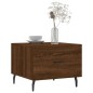 vidaXL Tavolino da Salotto Rovere Marrone 50x50x40cm Legno Multistrato