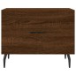 vidaXL Tavolino da Salotto Rovere Marrone 50x50x40cm Legno Multistrato