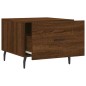 vidaXL Tavolino da Salotto Rovere Marrone 50x50x40cm Legno Multistrato