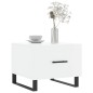 vidaXL Tavolino da Salotto Bianco Lucido 50x50x40 cm Legno Multistrato